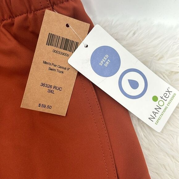 Duluth Trading Co. Men’s Swim Trunks Size 3X New - Picture 4 of 11